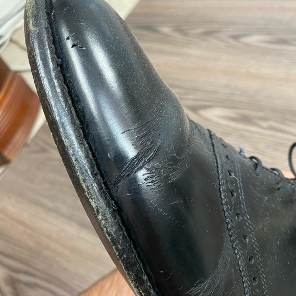 Allen Edmonds Shelton Black Saddle Oxfords 11 C - Picture 9 of 11